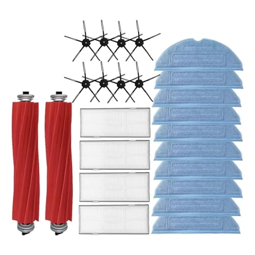 Kompatibel mit Roborock S7 S70 S75 S7Max S7 Maxv Ultra T7S Plus S7 Pro Ultra Zubehör Hauptbürste Hepa-Filter Mops Roboter-Staubsauger P (Orange) von LXYYZJOZ