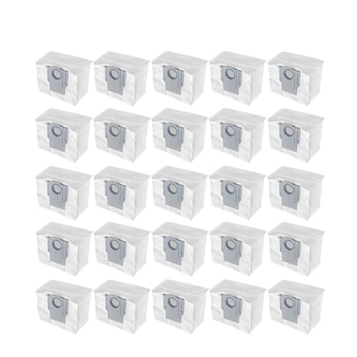 Kompatibel mit Roborock S8 Pro Ultra Roborock S7 Maxv Ultra Roborock Q7 Max+ Roborock Q8 Max Puls Ultra Roboter-Staubsaugerbeutel Zubehör (25 Stück) von LXYYZJOZ