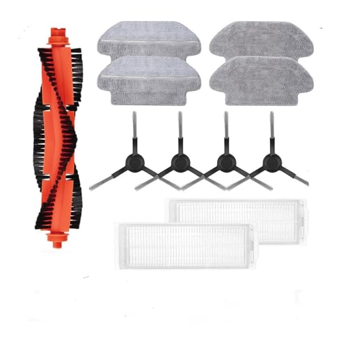Kompatibel mit Xiaomi Mi Robot Vacuum Mop 2S / Mop P/Mop Pro / XMSTJQR2S / STYTJ02YM Ersatzteile Hauptseitenbürste Hepa-Filter-Mopp (MIMOP2S121202) von LXYYZJOZ