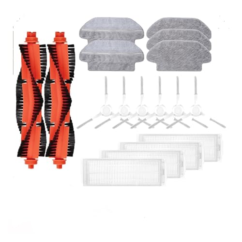 Kompatibel mit Xiaomi Mi Robot Vacuum Mop 2S / Mop P/Mop Pro / XMSTJQR2S / STYTJ02YM Ersatzteile Hauptseitenbürste Hepa-Filter-Mopp (MIMOP2S121208) von LXYYZJOZ