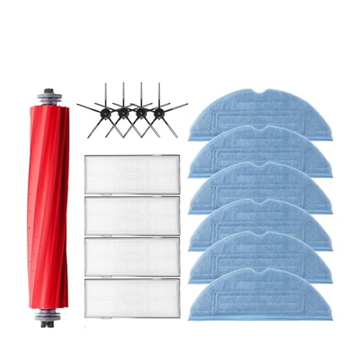 LXYYZJOZ Kompatibel mit Roborock S7 S70 S7Max T7S T7S Plus Roboter-Staubsauger-Zubehör, Hauptbürstenabdeckung, Hepa-Filter, Mopp-Pad, Ersatzteile(15PCS-01) von LXYYZJOZ