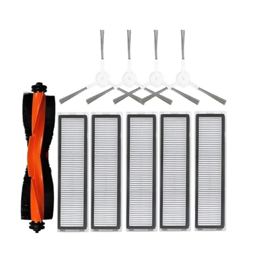 LXYYZJOZ Zubehör kompatibel mit Dreame F9 Pro D9 Max Roboter-Staubsauger Ersatz Hauptseitenbürste HEPA-Filter Wischpad Ersatzteile Zubehör(Set 17) von LXYYZJOZ
