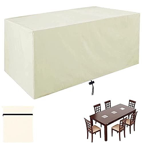 Abdeckung für Gartenmöbel,Rechteckig Outdoor Furniture Cover, Abdeckplane für Gartenmöbel Wasserdicht Winterfest,420D Oxford, Alle Größen Atmungsaktiv Oxford Schutzhülle Gartenmöbel-160x90x70cm von LXZHPA