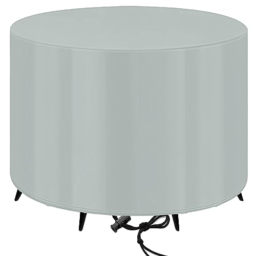 Abdeckung für Gartenmöbel,Runden Multi Größe Abdeckhaube Gartentisch,Wasserdicht, Winddicht, UV-beständig 420D Oxford,Abdeckhauben für Möbelsets, für Gartentisch Sitzgruppe-150x70cm von LXZHPA