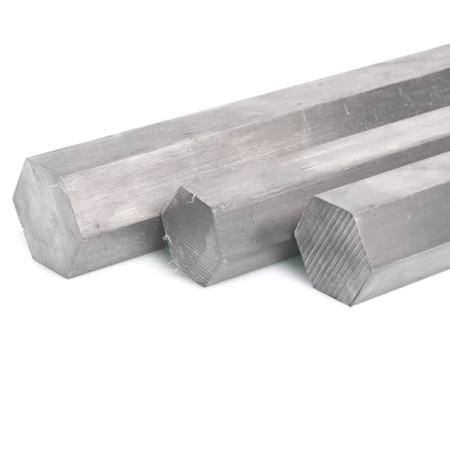 Edelstahlstangen, Durchmesser 7 mm - 26 mm, Sechskantstange aus Edelstahl 304, Länge 100 mm, lineare metrische Sechskantwelle, 1 Stück(9mm) von LXZSMH