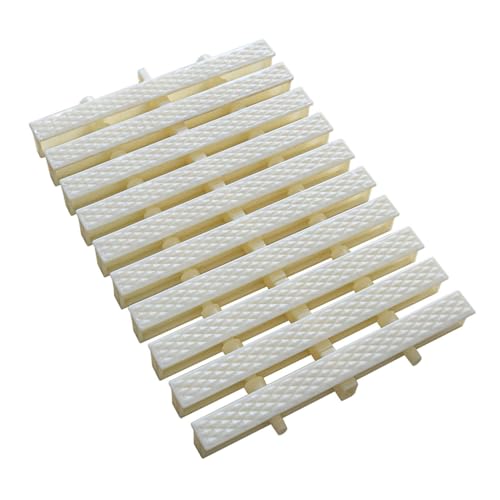 LXZSMH Schwimmbad-Entwässerungs-Überlaufrost, Aktivitätsgitterabdeckung mit Rautenstruktur, for Einfahrten, Terrassen und Decks(20x 100cm,6 Pieces) von LXZSMH