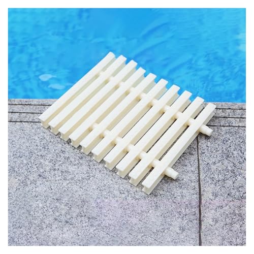 LXZSMH Schwimmbad-Entwässerungs-Überlaufrost, Channel Sewer Splice Sink Activity Plastic Overflow Drain Grate(Width20cm-10PCS) von LXZSMH