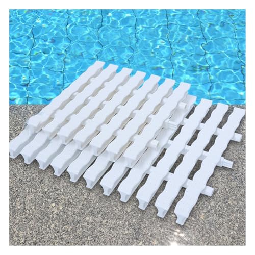 LXZSMH Schwimmbad-Entwässerungs-Überlaufrost, Entwässerungsausrüstung mit DREI Schnittstellen, Entwässerung for Einfahrten, Terrassen und Decks(30x 100cm,12 Pieces) von LXZSMH