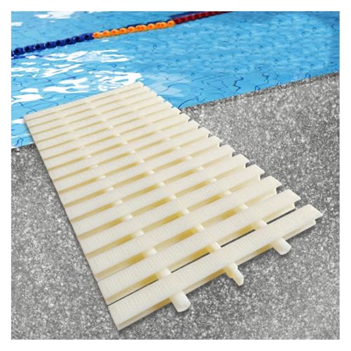 LXZSMH Schwimmbad-Entwässerungs-Überlaufrost, Spleißbare Entwässerungsausrüstung mit DREI Schnittstellen, Entwässerung for Gehwege, Hofzäune(25x 100cm,6 Pieces) von LXZSMH