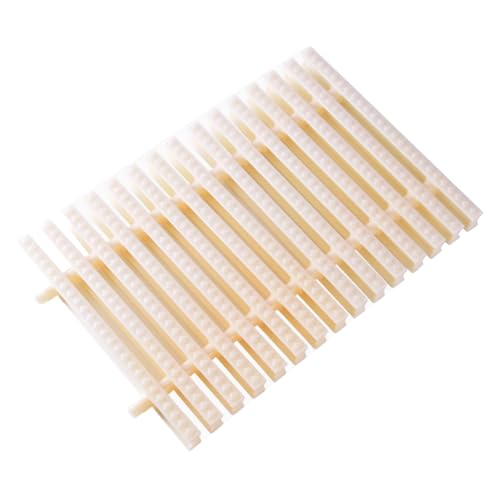 LXZSMH Schwimmbad-Entwässerungs-Überlaufrost, Spleißen Garten Dusche Kanal Drain Rost, Rechteck ABS Kunststoff Kanalisation Dachrinnenschutz Filter(Width18cm-5PCS) von LXZSMH