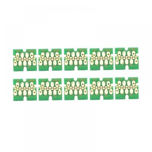 10 Set T7251 T7252 T7253 T7254 T725A weißer Tintenpatronenchip-Kompatibel mit Surecolor F2000 F2100 SC-F2000 SC-F2100 Drucker T725A00 Weiße Chips(10PCS T7252 C) von LXfOtG