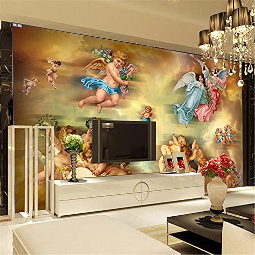 LXiFound Tapete Selbstklebende Tapete Wandbild -Engel Flügel Kunst -Fototapete 3D Effekt Tapeten Wandtapete Wanddeko Wand Dekoration Schlafzimmer Wohnzimmer Wandbilder Tapete330x210cm von LXiFound