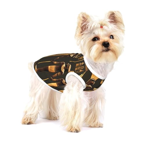 Hundehemd mit altägyptischem Hieroglyphen-Druck, für kleine Rassen wie Chihuahuas, Yorkies und Welpen Hundehemd mit altägyptischem Hieroglyphen-Druck, für kleine Rassen wie Chihuahuas, Yorkies und Welpen von LXqlSS