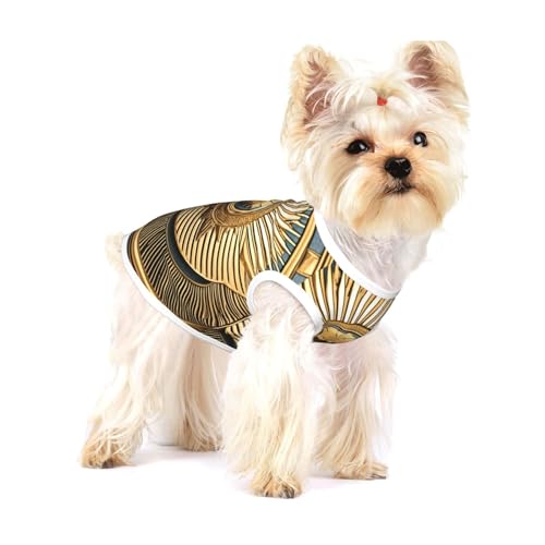 Hundehemd mit altägyptischem Totem-Druck, für kleine Rassen wie Chihuahuas, Yorkies und Welpen Hundehemd mit altägyptischem Totem-Druck, für kleine Rassen wie Chihuahuas, Yorkies und Welpen von LXqlSS