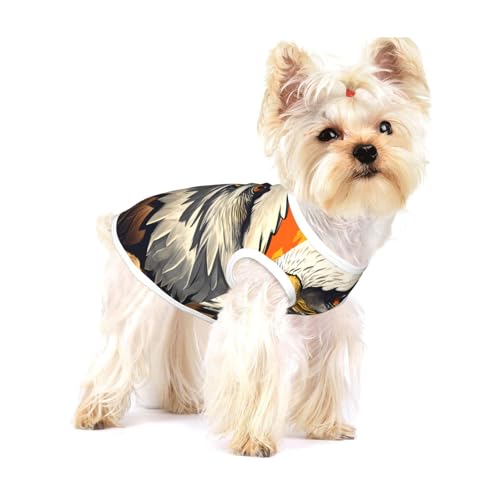 Hundehemd mit fliegendem Adlermuster, für kleine Rassen wie Chihuahuas, Yorkies und Welpen von LXqlSS