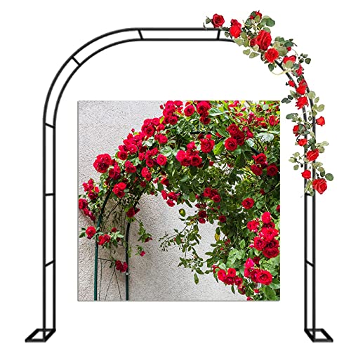 LYAH 120CM 140CM 180CM Metall Rosenbogen Gartenbogen 200CM 240CM 280CM 350CM Torbogen Pergola Rankhilfe Rankgitter Für Kletterpflanzen, Hochzeit Dekorationen Bogen, Freistehend (Size : 300x220x40CM) von LYAH