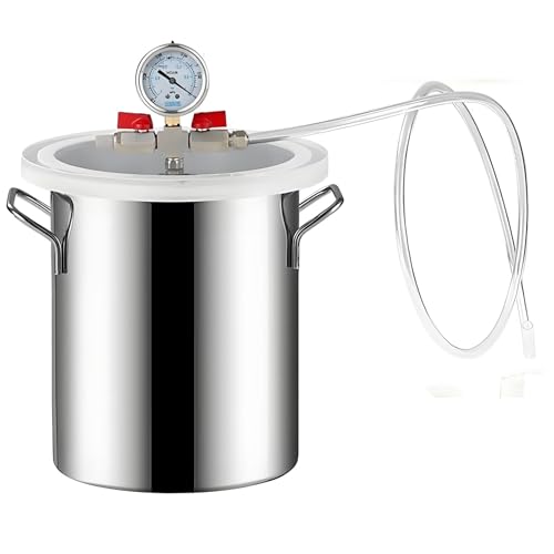 Vakuumkammer-Entgasungsmaschine zur Stabilisierung von Silikonen/Epoxiden/Holz, Flüssigkeitsentschäumer für das Labor zum Harzgießen,6L/2GAL Vakuumkammer-Entgasungsmaschine zur Stabilisierung von Silikonen/Epoxiden/Holz, Flüssigkeitsentschäumer für das Labor zum Harzgießen,6L/2GAL von LYAYYDS