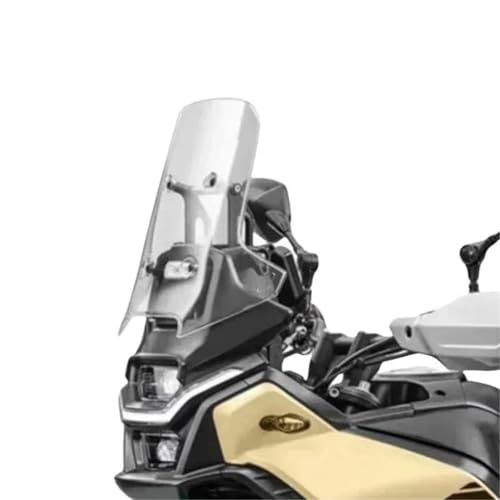 LYBH Windschutzscheibe Erhöhte Motorrad-Windschutzscheibe Für CFMOTO 450MT 450 MT 450 2024, Windschutzscheiben-Visier, Zubehör Windabweiser(KLAR,45CM) von LYBH
