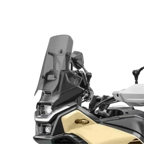 LYBH Windschutzscheibe Erhöhte Motorrad-Windschutzscheibe Für CFMOTO 450MT 450 MT 450 2024, Windschutzscheiben-Visier, Zubehör Windabweiser(Titan,35CM) von LYBH