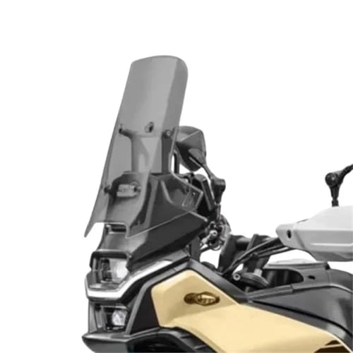LYBH Windschutzscheibe Erhöhte Motorrad-Windschutzscheibe Für CFMOTO 450MT 450 MT 450 2024, Windschutzscheiben-Visier, Zubehör Windabweiser(Titan,50CM) von LYBH