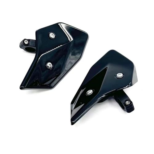 LYBH Windschutzscheibe Motorrad-Seitenverkleidungs-Windschutzscheibe Für Moto Für Guzzi V85TT Touring Electra Street Tri Glide 2019–2023 Windschutzscheiben-Set Windabweiser(SCHWARZ) von LYBH