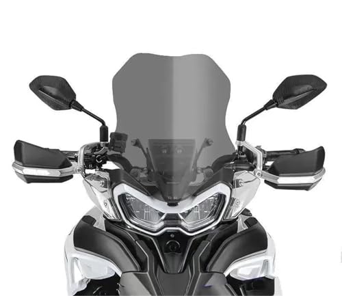 LYBH Windschutzscheibe Motorrad-Windschutzscheibe Für Benelli Jinpeng TRK702, Erhöhte Und Vergrößerte Windschutzscheibe, Modifiziertes Teil Windabweiser(KLAR,50cm) von LYBH
