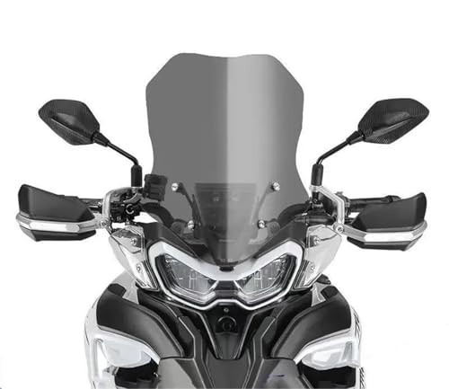 LYBH Windschutzscheibe Motorrad-Windschutzscheibe Für Benelli Jinpeng TRK702, Erhöhte Und Vergrößerte Windschutzscheibe, Modifiziertes Teil Windabweiser(KLAR,55cm) von LYBH