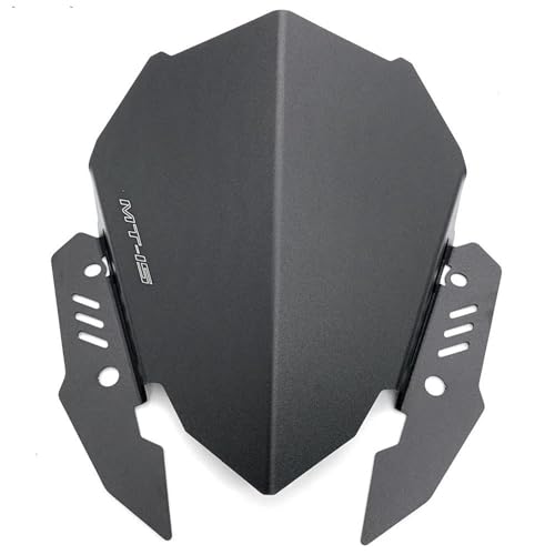 LYBH Windschutzscheibe Motorrad-Windschutzscheibe Für Y&amaha MT125 MT-125 MT15 MT-15 2019–2023 2022 2021 Frontscheiben-Zubehör Windabweiser(SCHWARZ 1) von LYBH