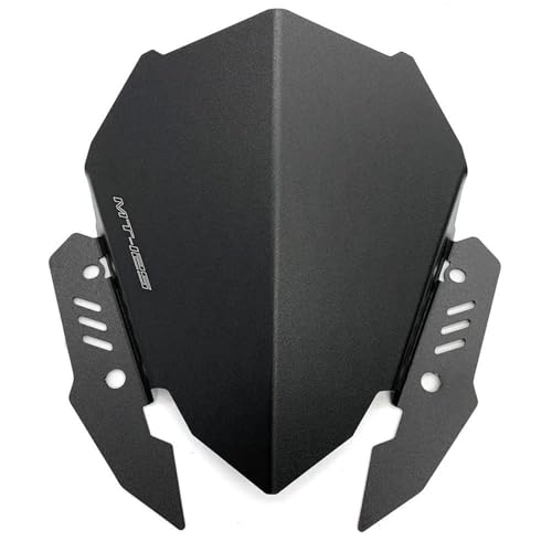 LYBH Windschutzscheibe Motorrad-Windschutzscheibe Für Y&amaha MT125 MT-125 MT15 MT-15 2019–2023 2022 2021 Frontscheiben-Zubehör Windabweiser(SCHWARZ 2) von LYBH