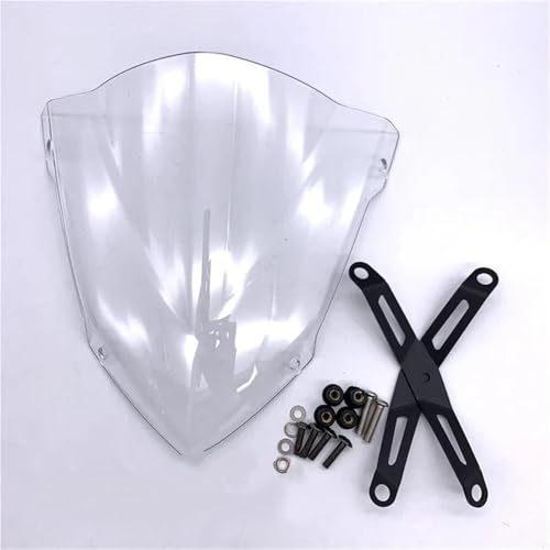 LYBH Windschutzscheibe Motorrad-Windschutzscheibe Für Y&amaha MT25 MT03 (2020–2022), Zubehör Für Frontscheibe Windabweiser(Transparent) von LYBH