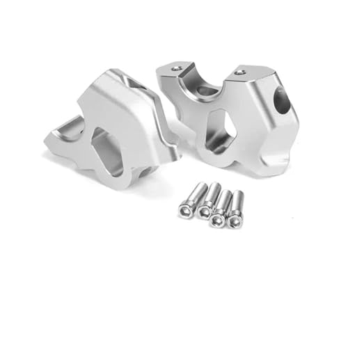 Lenkererhöhung Motorrad-Lenkererhöhung Für R 1300 GS Adventure R1300GS GS1300 ADV 2024 – Lenkerklemmverlängerungsadapter Lenker Riser Clamp(Silber) von LYBH