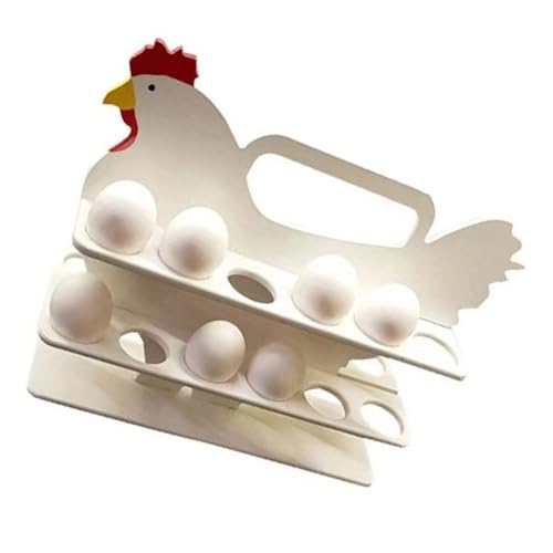 Eier Organizer Aus Holz Praktisches Eier Aufbewahrungsregal Praktischer Eierbehälter Platzsparend Für Küchenutensilien Kochutensilien Platzsparender Behälter von LYBZLJ