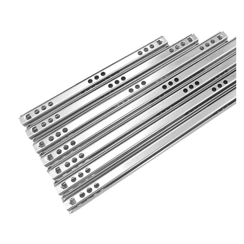 1 paare/los Schublade Runner Kugellager 2 Abschnitte 2 Möglichkeiten Schiene Teleskop Möbel Rutsche(17x214mm) von LYCCS