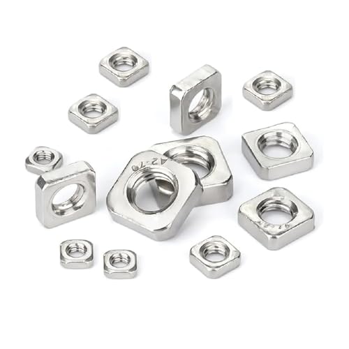 10–50 Stück DIN562 DÜNNE Mutter A2 EDELSTAHL VIERECKIGE DÜNNE MUTTERN(M10-10pcs) von LYCCS