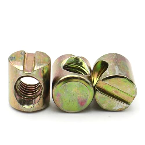 10 STÜCKE M4/M5/M6/M8 Zylinderschrauben Kreuzdübel Schlitz Horizontale Lochmutter Hammer Eingebettete Mutterbeschläge(M6x12mm) von LYCCS
