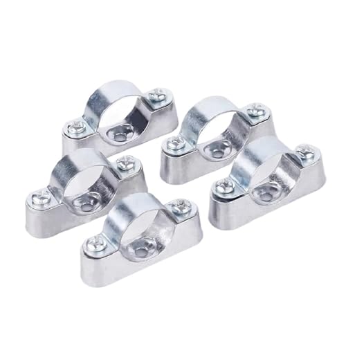 16/20/25/32/40/50mm Aluminium Alloyl Off-Wall Code Sattel Clip Rohr klemme Rohr Halterung Festen Clip(16mm-5pcs) von LYCCS