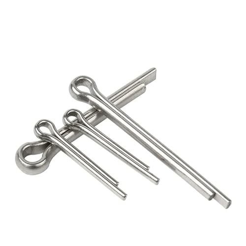 2-100 Stück M1-M8 U-Form Typ Federsplint Haarnadel Stahlstifte Split Clamp Offener elastischer Edelstahl(M3 x 25 mm (20pcs)) von LYCCS