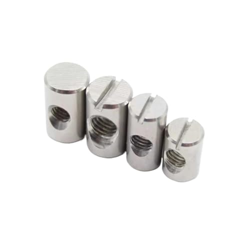 201 Edelstahl Horizontale Hohlmutter Hammerkopf Eingebettete Mutter Möbelbeschläge Zubehör(M6X13-12mm) von LYCCS