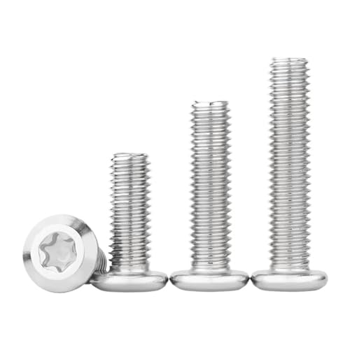 304 Edelstahl Große Flachkopf Abgeschrägte Diebstahlsichere Schraube Mit Umgekehrter Sechskantseite Sechslappenschraube M4-M8(M4x30mm(20PCS)) von LYCCS
