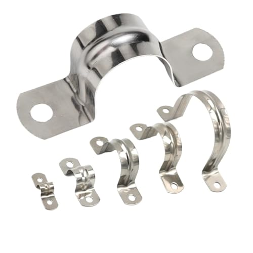 304 Edelstahl verdickt Ohm Rohr Karte U Typ Wasser Rohr Klemme Karte Pferd Sattel Klemme Clip Kehle Hoop Halterung(M150 (2Pcs)) von LYCCS