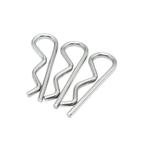 A2 304 Edelstahl R-förmiger Federsplintstift 1,6 mm - 5 mm Durchmesser Befestigungsmaterial for die Reparatur von Autos(M1.6x38mm (50PCS)) von LYCCS