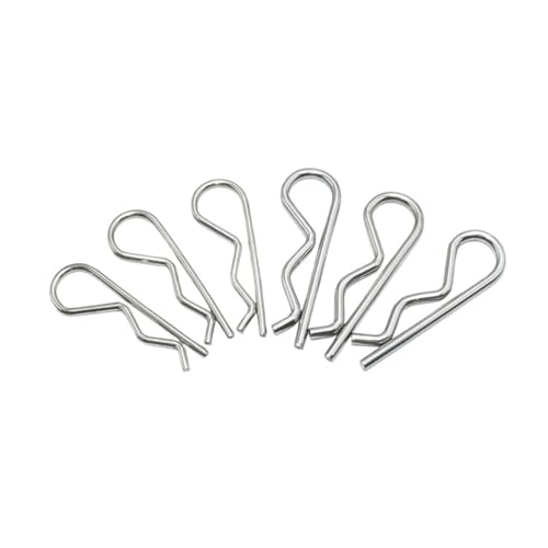 Federsplint aus Edelstahl 304, Typ R, Wellenform, geteilte Clip-Klemme, Haartraktorstift, Durchmesser = 1 bis 5 mm, for die Autoreparatur(M3.5x85mm (10PCS)) von LYCCS