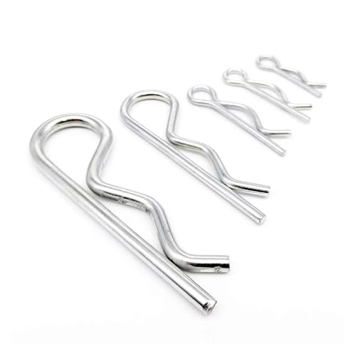 M1-M7 Stahl R Typ Federsplint Wellenform Split Clip Clamp Haar Traktor Pin(2.8x50mm-10pcs) von LYCCS