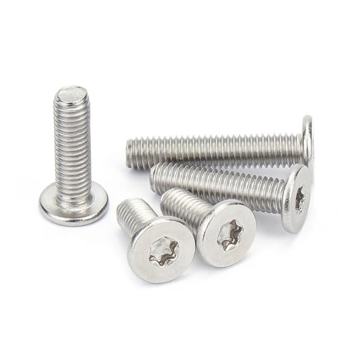 M1.6-M8 304 Edelstahl CM Sechslappen-Torx Ultradünne, superflache Waferkopf-Schraubenschrauben, diebstahlsicher(M3x22mm(50PCS)) von LYCCS