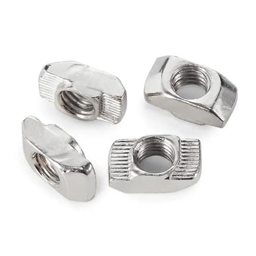 M3-M10 Schlitz T-Mutter Schiebe T-Mutter Hammer Drop In Mutter Befestigen Stecker for Aluminium Extrusion(45- M8 (10pcs)) von LYCCS
