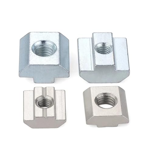 M3-M10 T-Block-Vierkantmuttern T-Schienen-Gleithammermutter for Befestigungs-Aluminiumprofil 2020 3030 4040 4545(20-M5-20pcs) von LYCCS