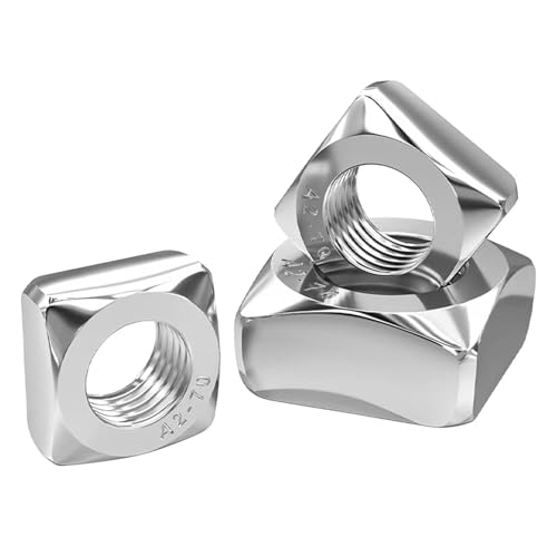 M3-M12 DIN557 GB39 304 A2-70 Edelstahl Metrisches Gewinde Vierkantmutter Foursquare Quadrate(M6-10pcs) von LYCCS