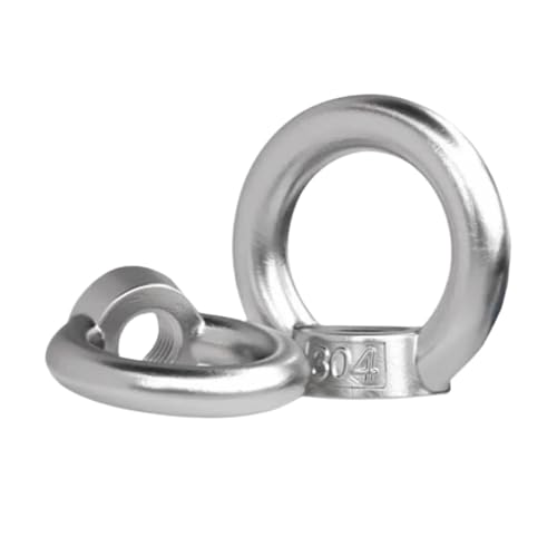 M3-M12 DIN580 304 Edelstahl Marine Hebeöse Muttern Ring Ringschraube Ring Haken Mutter(M10-1pc) von LYCCS
