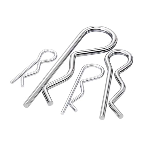 Stahl R Typ Federsplint Wellenform Split Clip Clamp Haartraktor(M2.5x40mm-10pcs) von LYCCS
