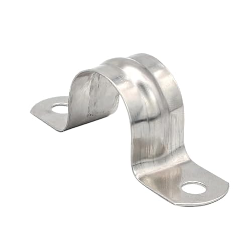 U-förmige Rohrschellen 5–100 mm Edelstahl Zwei-Loch-Riemen Rohrschellen Wasserrohr Sanitär Sattelklemmen(M12-10pcs) von LYCCS